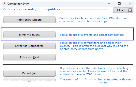 CompEntryViaEvent