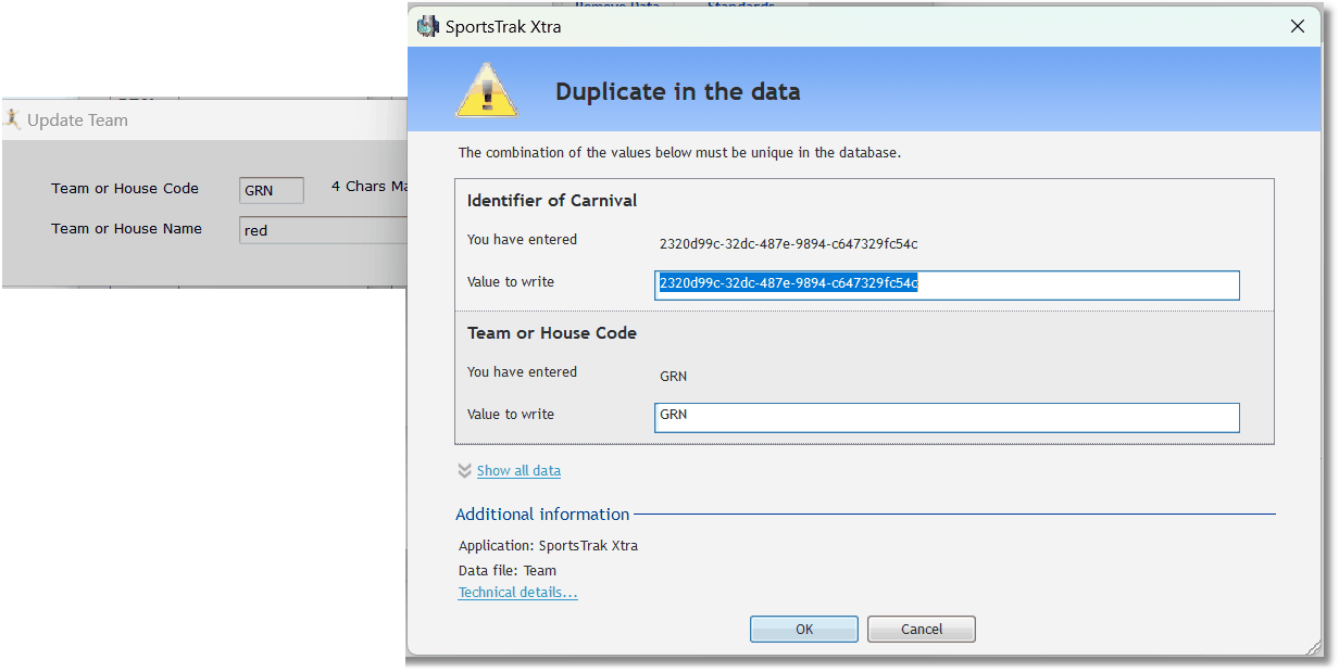 DuplicateError DuplicateError