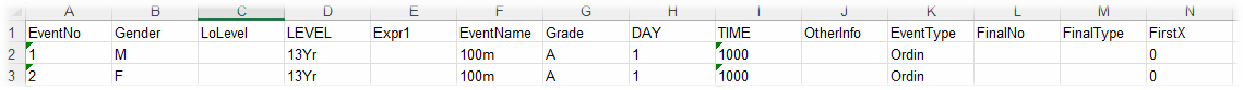 Excel File in ST2200 format Excel File in ST2200 format