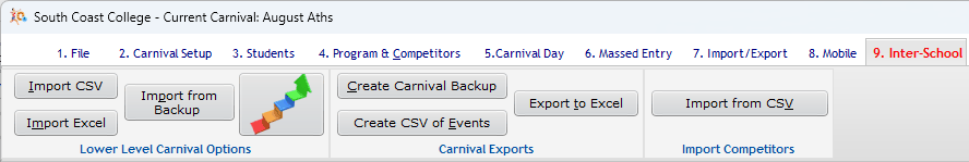 Sending and Receiving data between higher and lower level carnivals