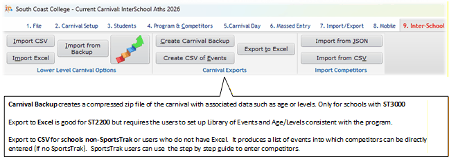 Export Options Export Options