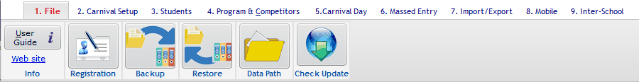 1. File Menu