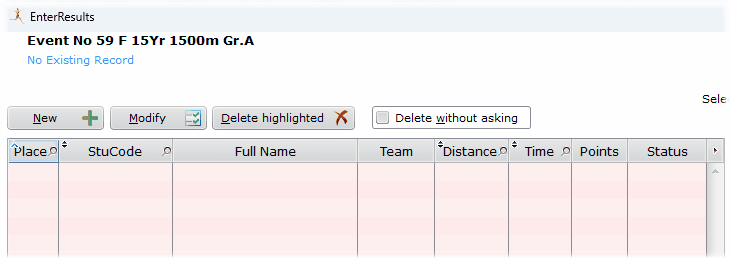 No pre-entered competitors No pre-entered competitors