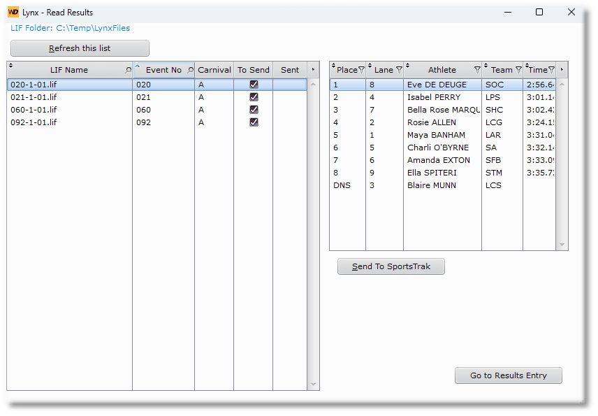 Viewing the LIF Data Viewing the LIF Data