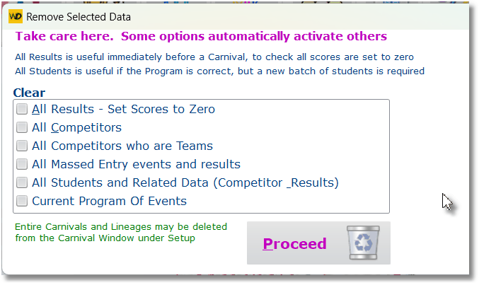 Selective Data Removal Selective Data Removal