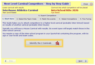 Step 1 Identify the two carnivals
