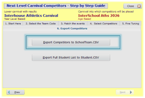 Step 6 Export the Competitors