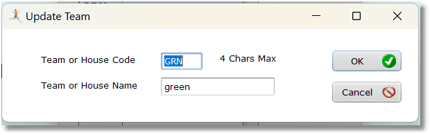 An update form An update form