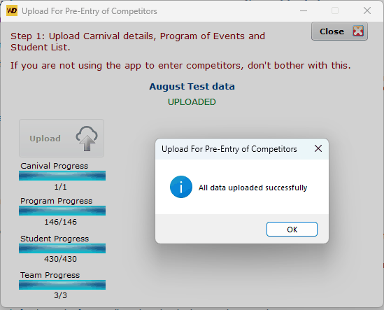 Successful upload Successful upload