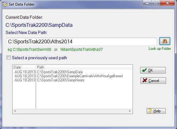 SportsTrak 2200 data path